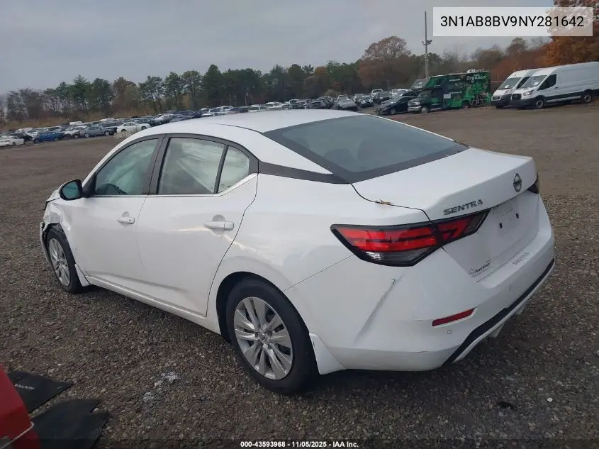 3N1AB8BV9NY281642 2022 Nissan Sentra S Xtronic Cvt
