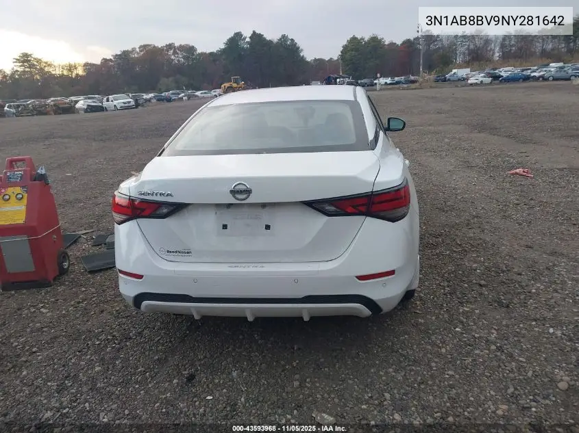 3N1AB8BV9NY281642 2022 Nissan Sentra S Xtronic Cvt