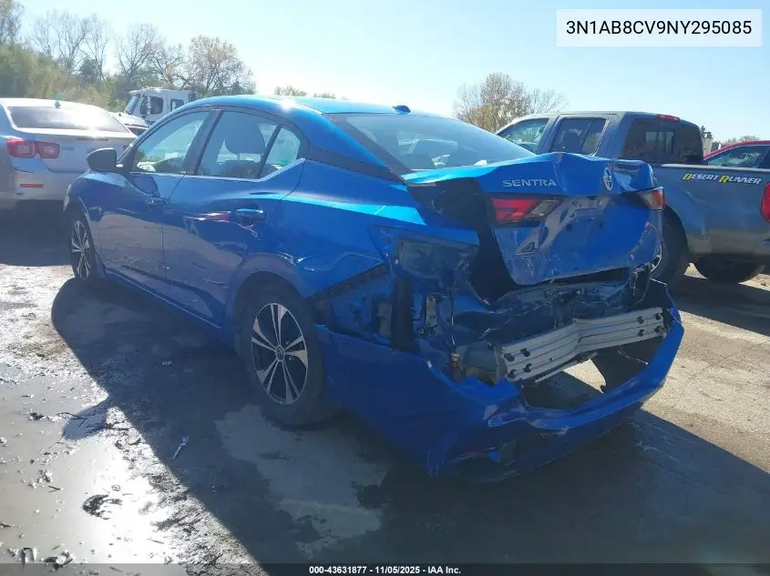 3N1AB8CV9NY295085 2022 Nissan Sentra Sv Xtronic Cvt