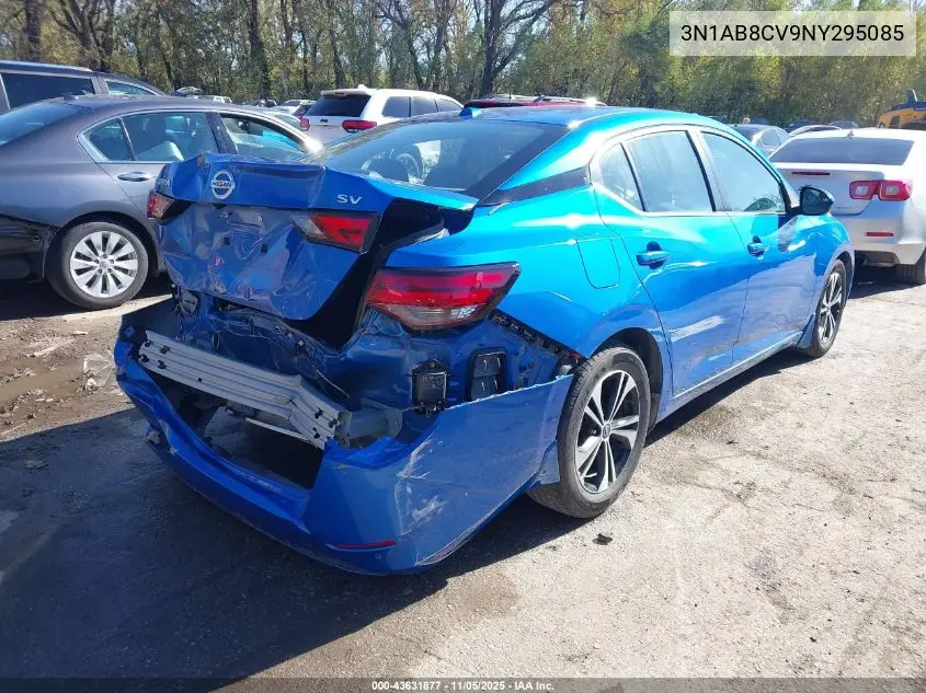 3N1AB8CV9NY295085 2022 Nissan Sentra Sv Xtronic Cvt