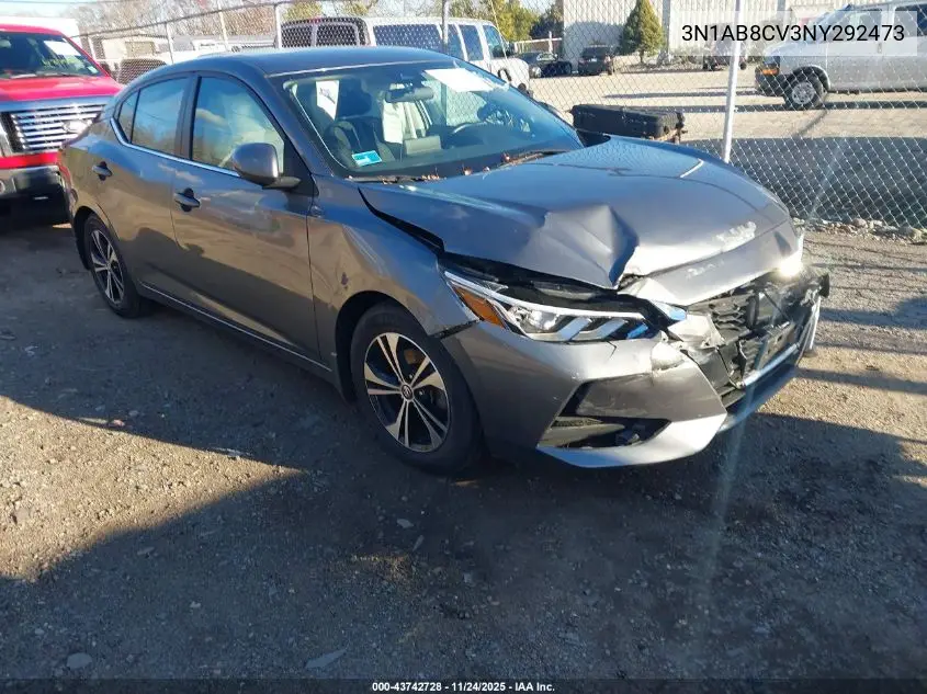 3N1AB8CV3NY292473 2022 Nissan Sentra Sv Xtronic Cvt