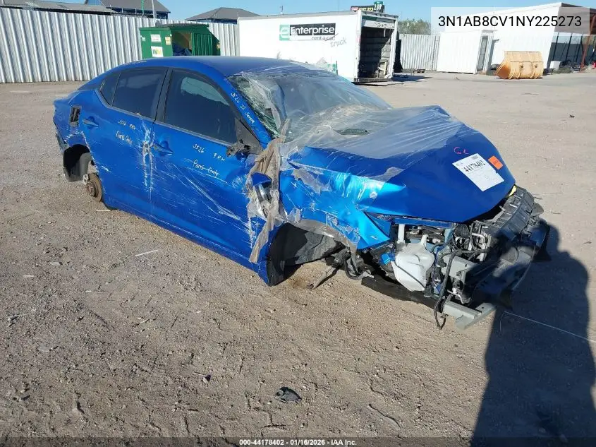 3N1AB8CV1NY225273 2022 Nissan Sentra Sv Xtronic Cvt