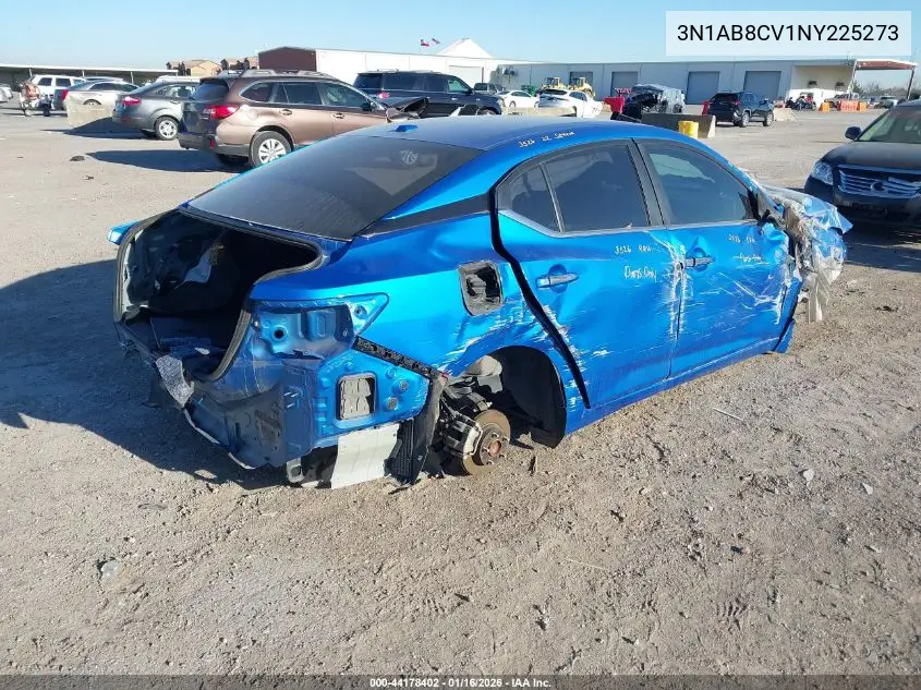 3N1AB8CV1NY225273 2022 Nissan Sentra Sv Xtronic Cvt