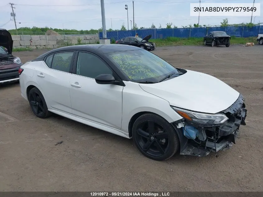 2023 Nissan Sentra VIN: 3N1AB8DV9PY279549 Lot: 12010972