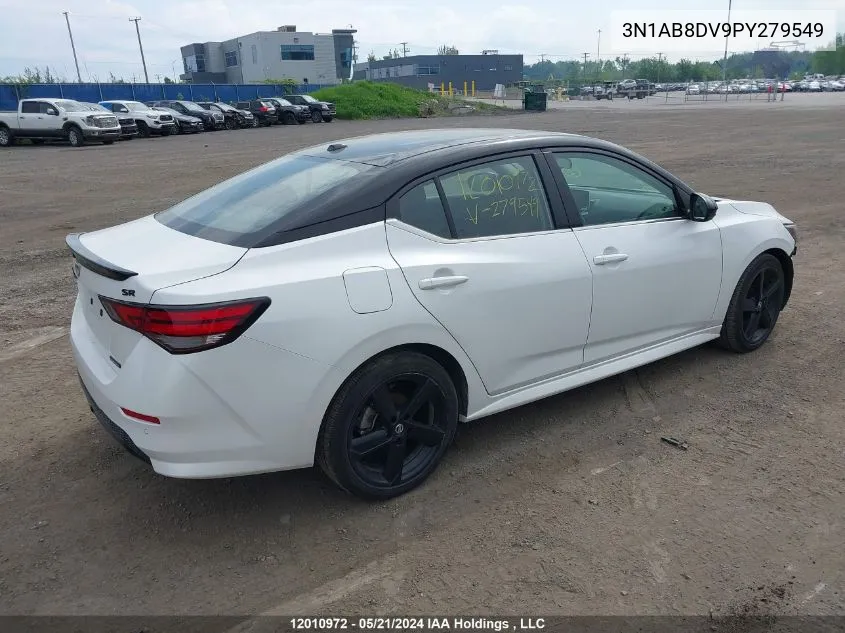 2023 Nissan Sentra VIN: 3N1AB8DV9PY279549 Lot: 12010972