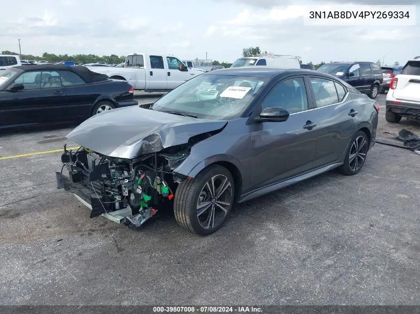 2023 Nissan Sentra Sr Xtronic Cvt VIN: 3N1AB8DV4PY269334 Lot: 39807008