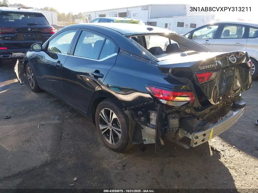 3N1AB8CVXPY313211 2023 Nissan Sentra Sv Xtronic Cvt