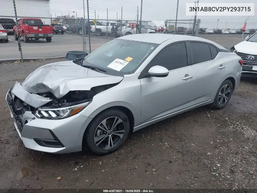 3N1AB8CV2PY293715 2023 Nissan Sentra Sv Xtronic Cvt