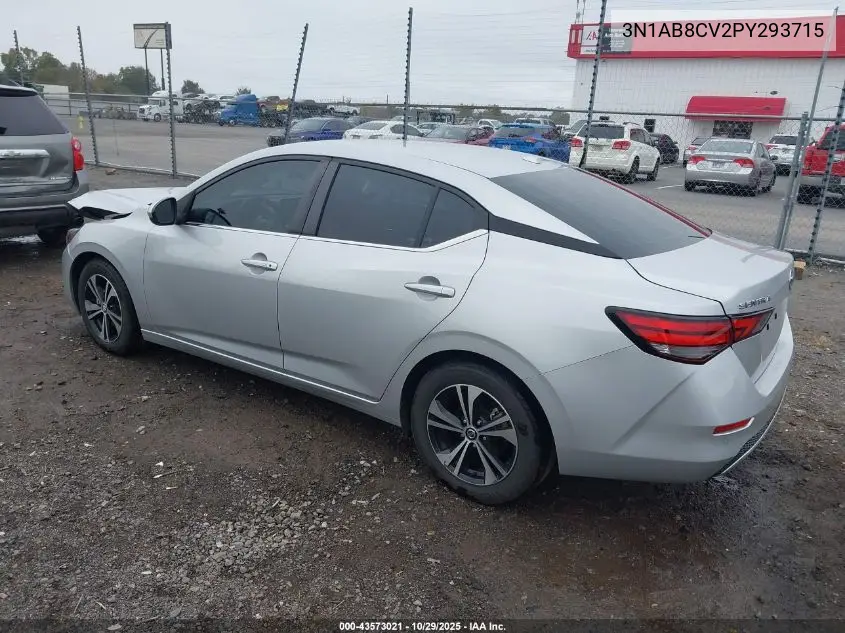 3N1AB8CV2PY293715 2023 Nissan Sentra Sv Xtronic Cvt