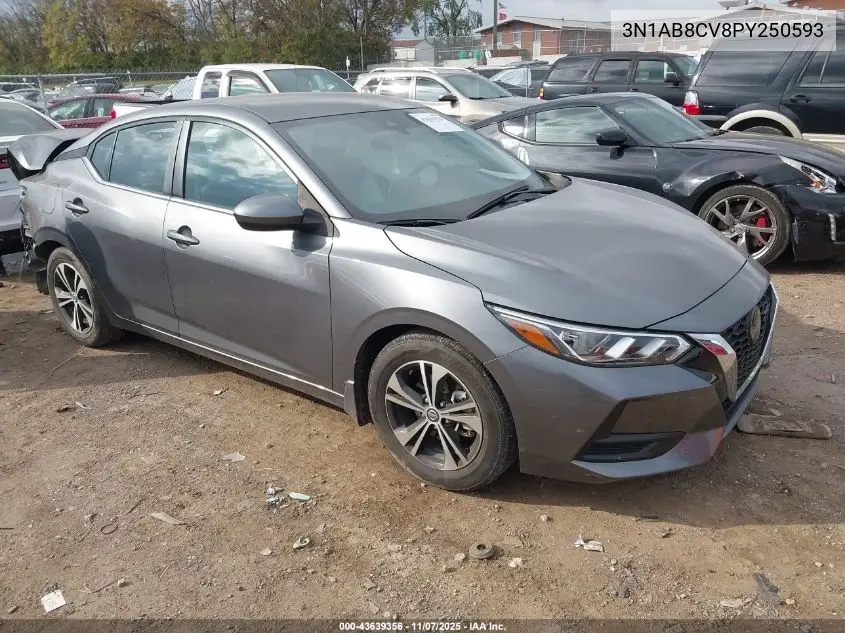 3N1AB8CV8PY250593 2023 Nissan Sentra Sv Xtronic Cvt