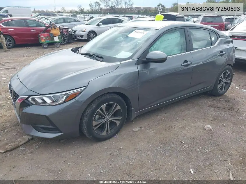 3N1AB8CV8PY250593 2023 Nissan Sentra Sv Xtronic Cvt