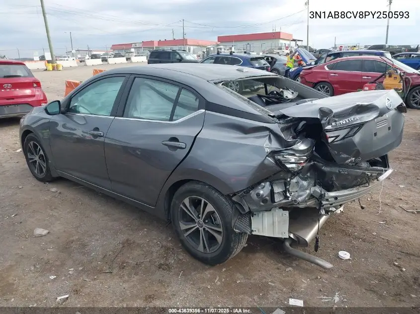 3N1AB8CV8PY250593 2023 Nissan Sentra Sv Xtronic Cvt