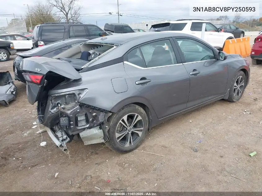 3N1AB8CV8PY250593 2023 Nissan Sentra Sv Xtronic Cvt