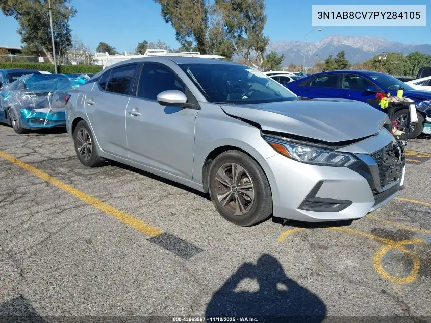 3N1AB8CV7PY284105 2023 Nissan Sentra Sv Xtronic Cvt