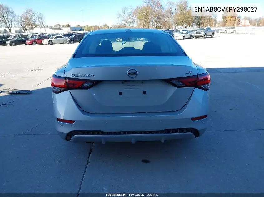 3N1AB8CV6PY298027 2023 Nissan Sentra Sv Xtronic Cvt