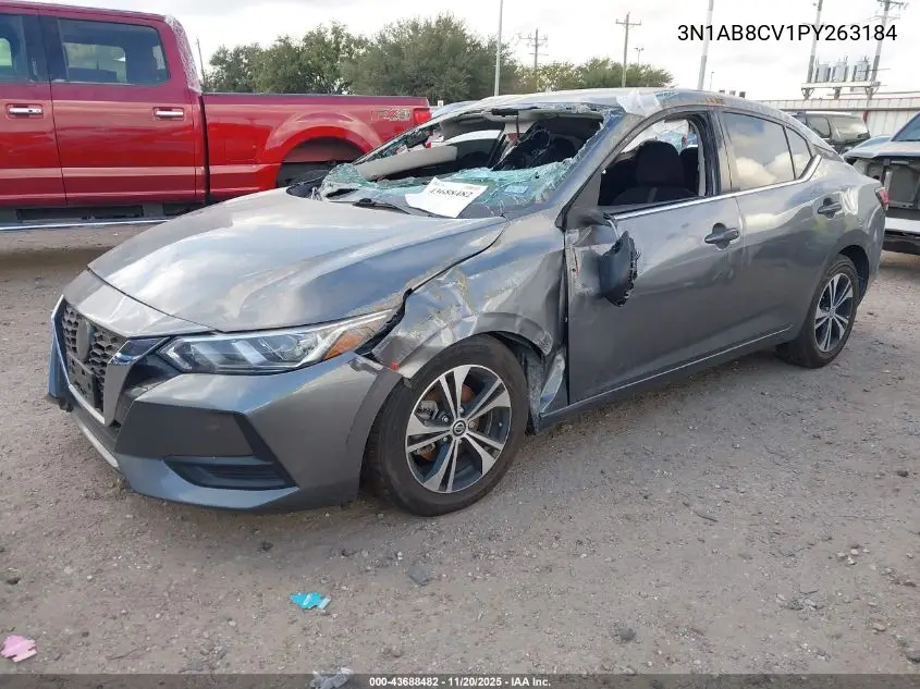 3N1AB8CV1PY263184 2023 Nissan Sentra Sv Xtronic Cvt