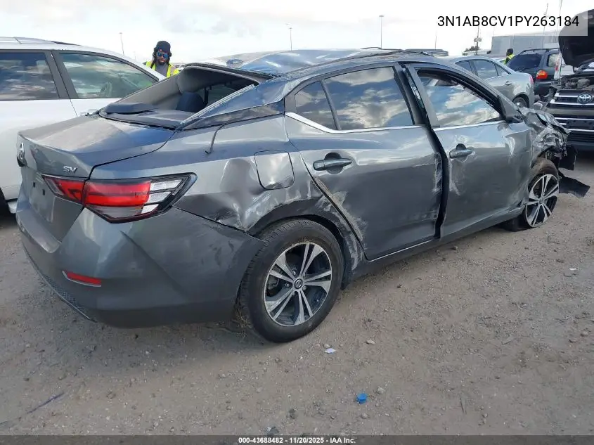 3N1AB8CV1PY263184 2023 Nissan Sentra Sv Xtronic Cvt