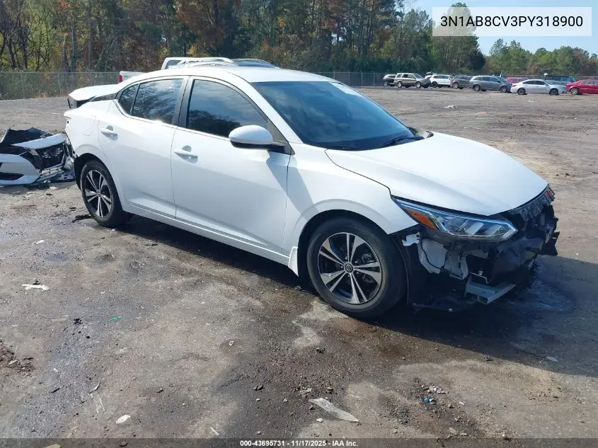3N1AB8CV3PY318900 2023 Nissan Sentra Sv Xtronic Cvt