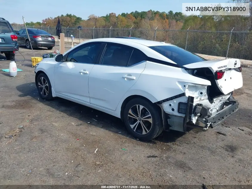 3N1AB8CV3PY318900 2023 Nissan Sentra Sv Xtronic Cvt