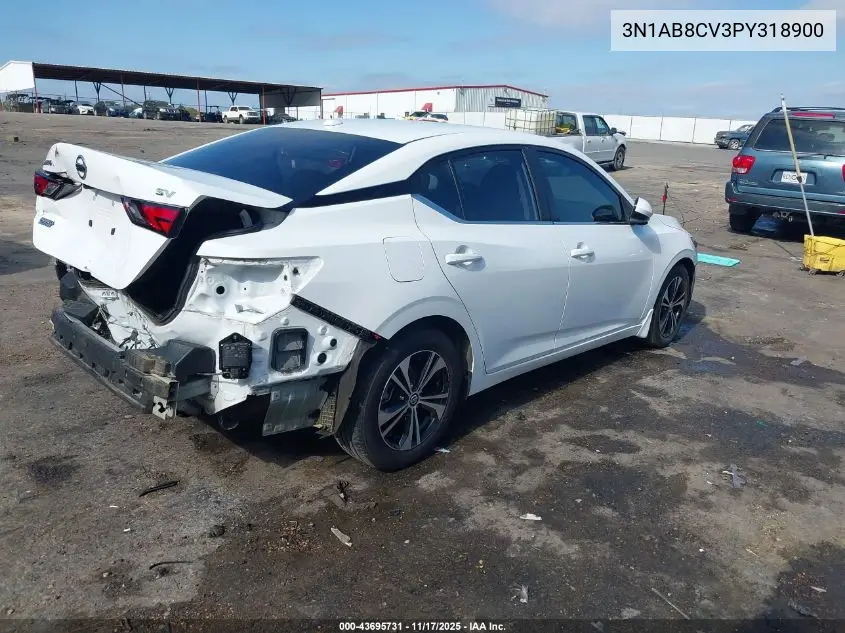 3N1AB8CV3PY318900 2023 Nissan Sentra Sv Xtronic Cvt