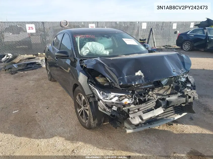 3N1AB8CV2PY242473 2023 Nissan Sentra Sv Xtronic Cvt