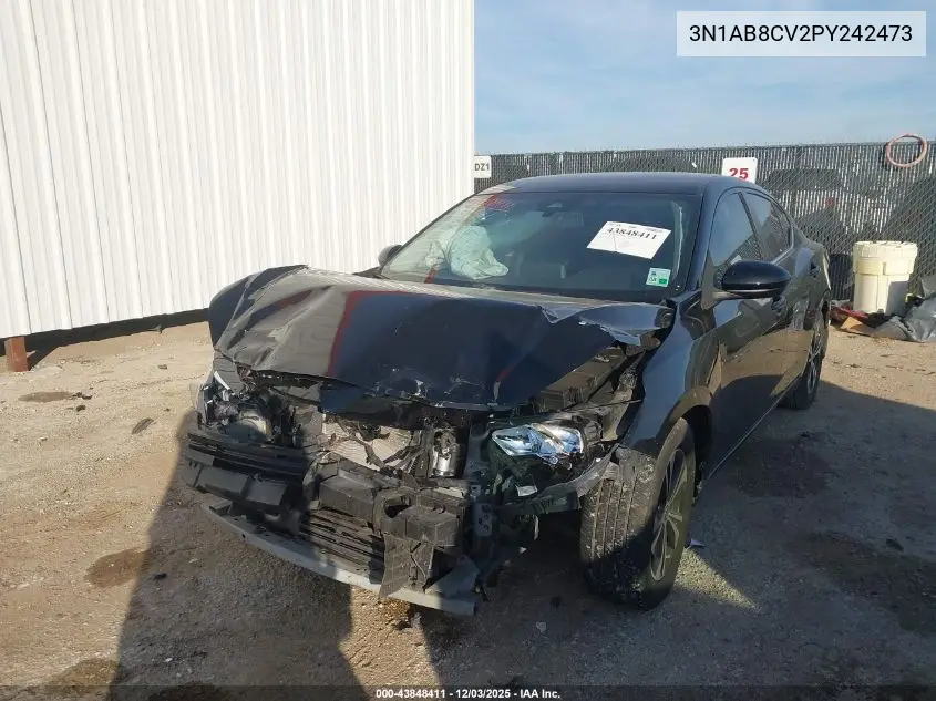 3N1AB8CV2PY242473 2023 Nissan Sentra Sv Xtronic Cvt