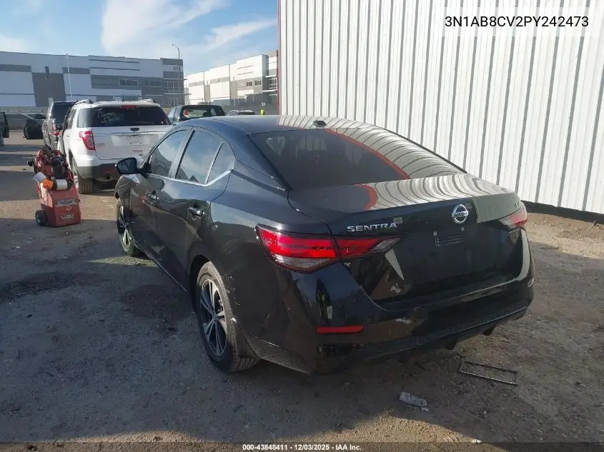 3N1AB8CV2PY242473 2023 Nissan Sentra Sv Xtronic Cvt