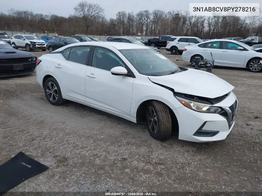 3N1AB8CV8PY278216 2023 Nissan Sentra Sv Xtronic Cvt