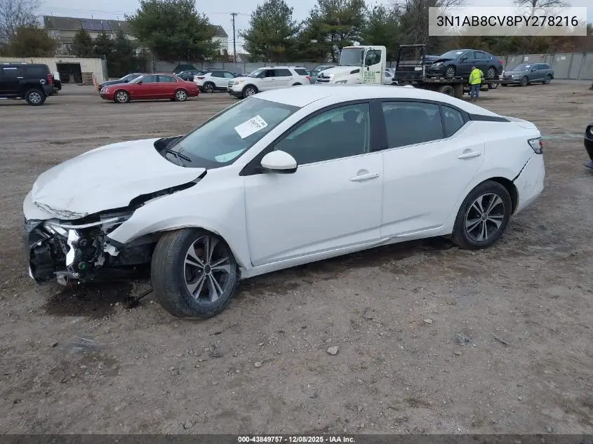 3N1AB8CV8PY278216 2023 Nissan Sentra Sv Xtronic Cvt