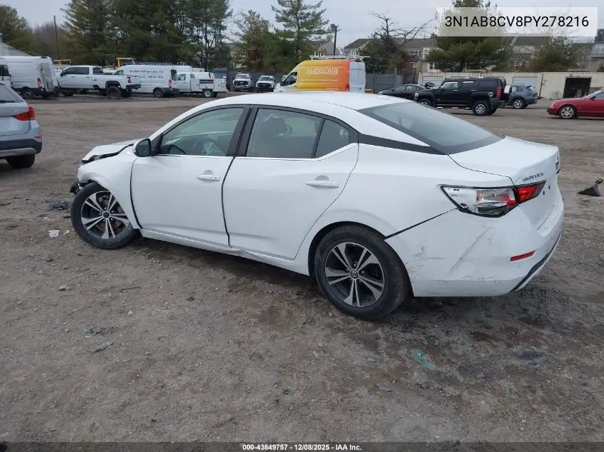 3N1AB8CV8PY278216 2023 Nissan Sentra Sv Xtronic Cvt