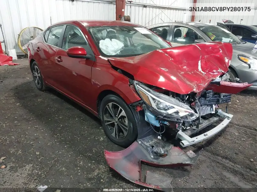 3N1AB8CV8PY280175 2023 Nissan Sentra Sv Xtronic Cvt
