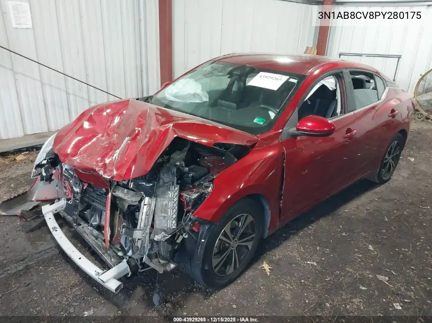 3N1AB8CV8PY280175 2023 Nissan Sentra Sv Xtronic Cvt