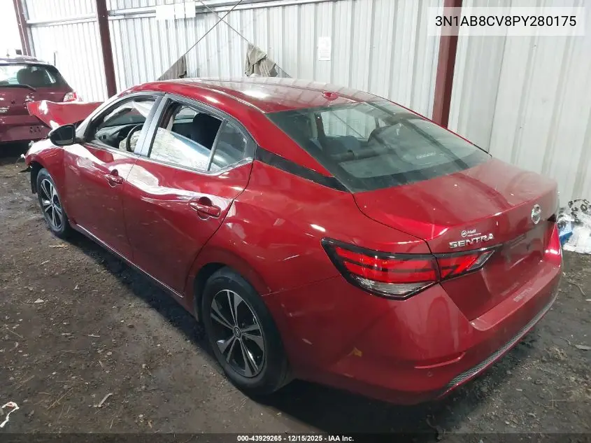 3N1AB8CV8PY280175 2023 Nissan Sentra Sv Xtronic Cvt
