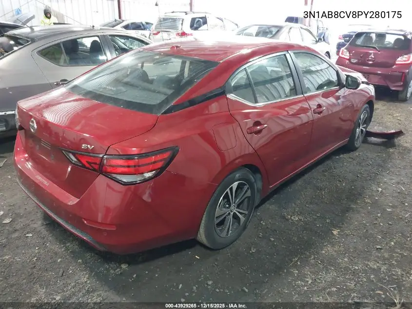 3N1AB8CV8PY280175 2023 Nissan Sentra Sv Xtronic Cvt