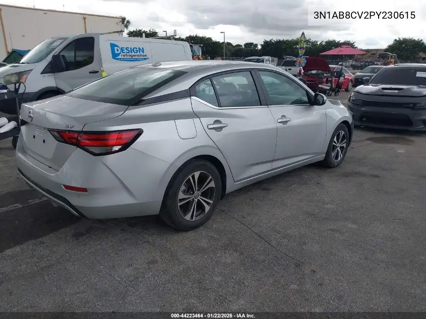 3N1AB8CV2PY230615 2023 Nissan Sentra Sv Xtronic Cvt