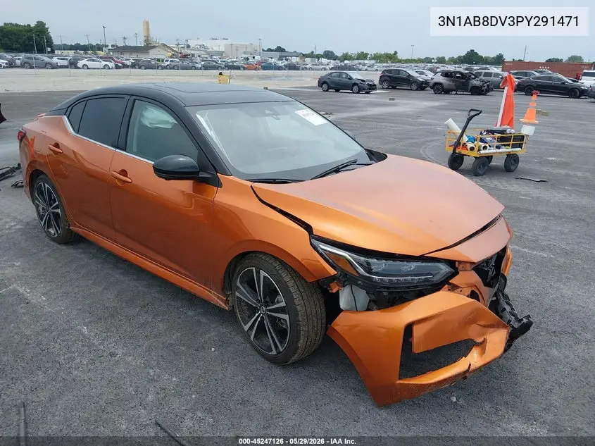 3N1AB8DV3PY291471 2023 Nissan Sentra Sr Xtronic Cvt