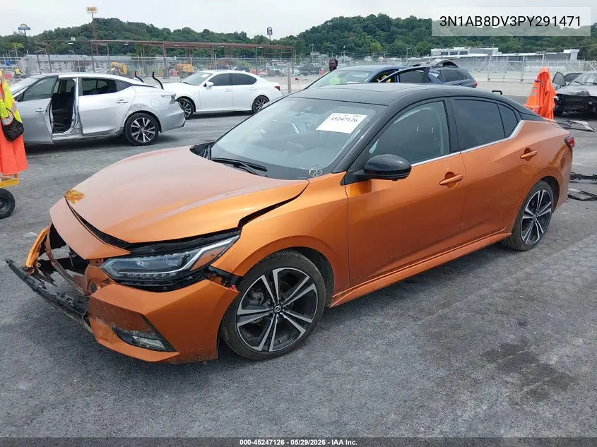 3N1AB8DV3PY291471 2023 Nissan Sentra Sr Xtronic Cvt