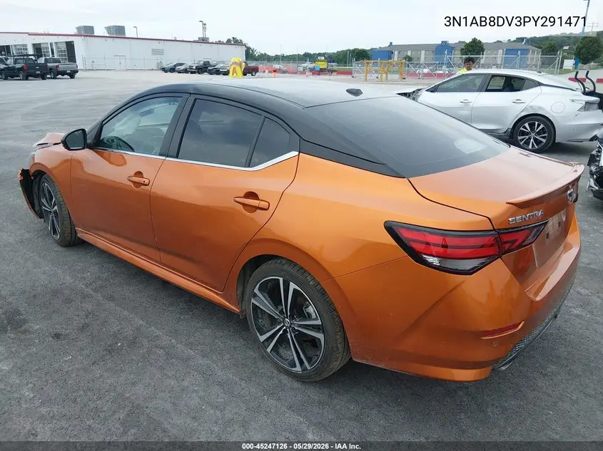 3N1AB8DV3PY291471 2023 Nissan Sentra Sr Xtronic Cvt
