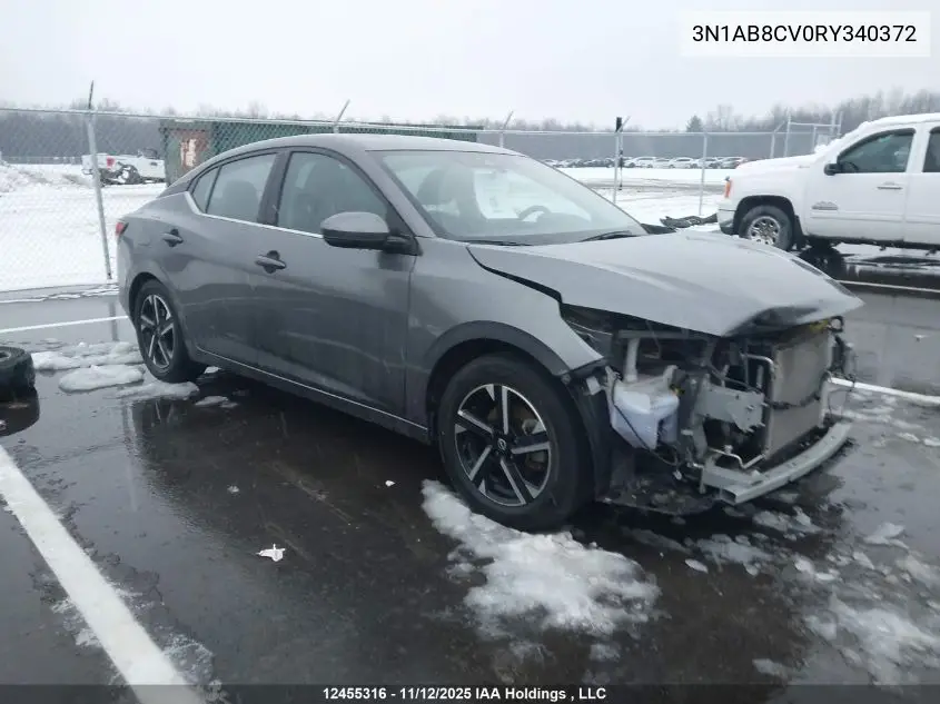 3N1AB8CV0RY340372 2024 Nissan Sentra Sv