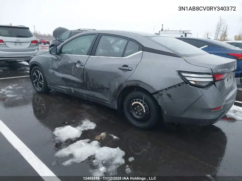 3N1AB8CV0RY340372 2024 Nissan Sentra Sv