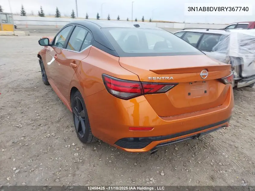 3N1AB8DV8RY367740 2024 Nissan Sentra Sr