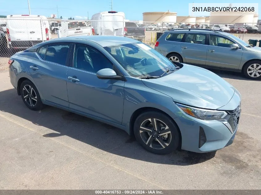 2024 Nissan Sentra Sv Xtronic Cvt VIN: 3N1AB8CV0RY242068 Lot: 40416753