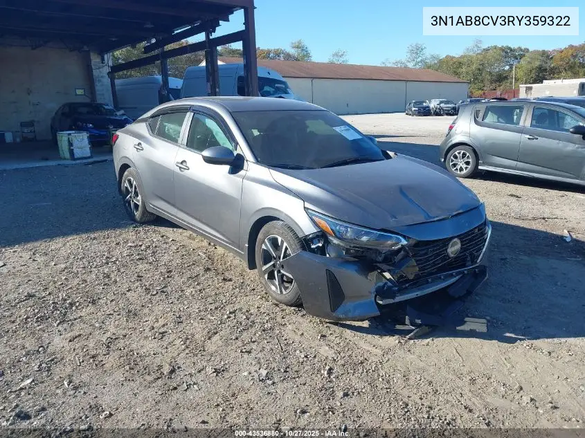 3N1AB8CV3RY359322 2024 Nissan Sentra Sv Xtronic Cvt