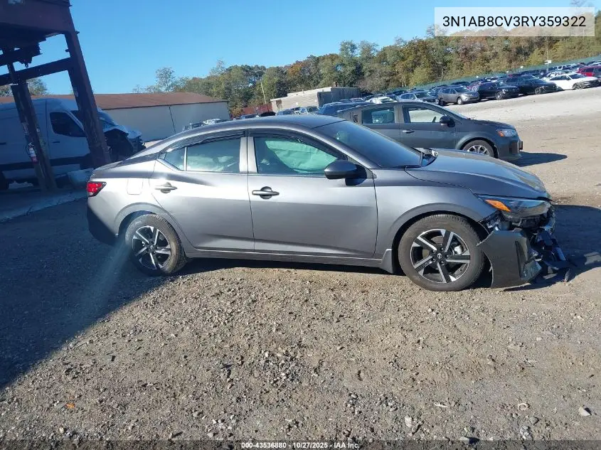3N1AB8CV3RY359322 2024 Nissan Sentra Sv Xtronic Cvt
