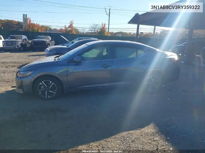 3N1AB8CV3RY359322 2024 Nissan Sentra Sv Xtronic Cvt
