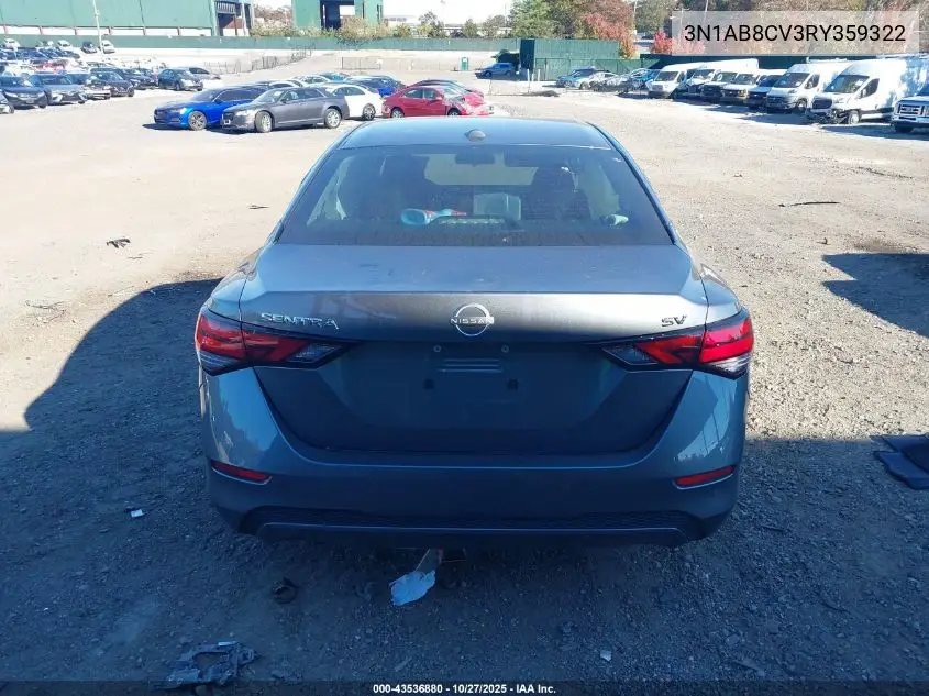 3N1AB8CV3RY359322 2024 Nissan Sentra Sv Xtronic Cvt