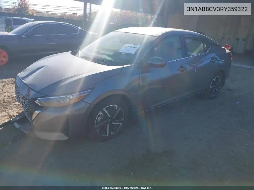 3N1AB8CV3RY359322 2024 Nissan Sentra Sv Xtronic Cvt
