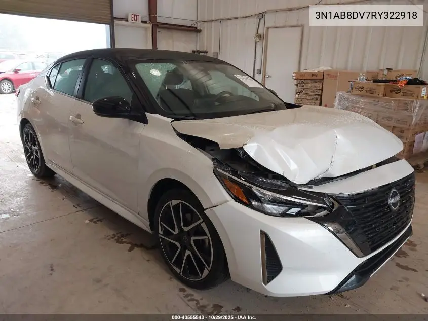 3N1AB8DV7RY322918 2024 Nissan Sentra Sr Xtronic Cvt