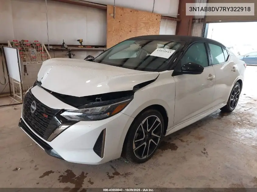 3N1AB8DV7RY322918 2024 Nissan Sentra Sr Xtronic Cvt