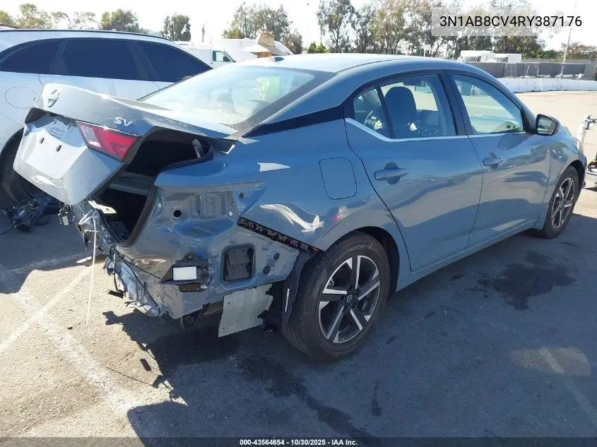3N1AB8CV4RY387176 2024 Nissan Sentra Sv Xtronic Cvt